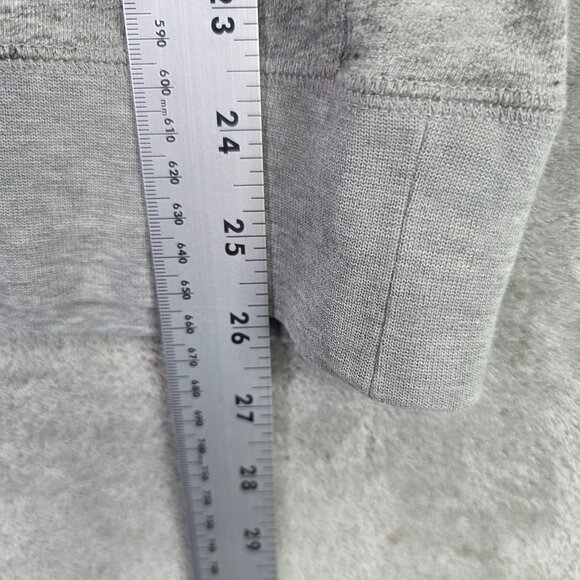Womens Nike Dri Fit Gray Cowl Neck Sweatshirt 1/4 Zip 3/4 Sleeves Cotton Size XL - Picture 7 of 10
